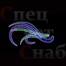 Светодиодный мотив "Хвост Жар-Птицы" 1.2х2.5 м синий зеленый